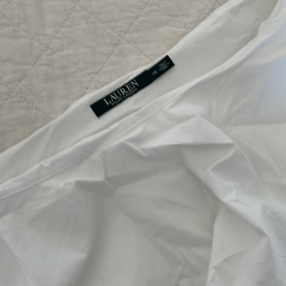 Ralph Lauren poplin 1 shoulder blouse - Picture 2 of 2